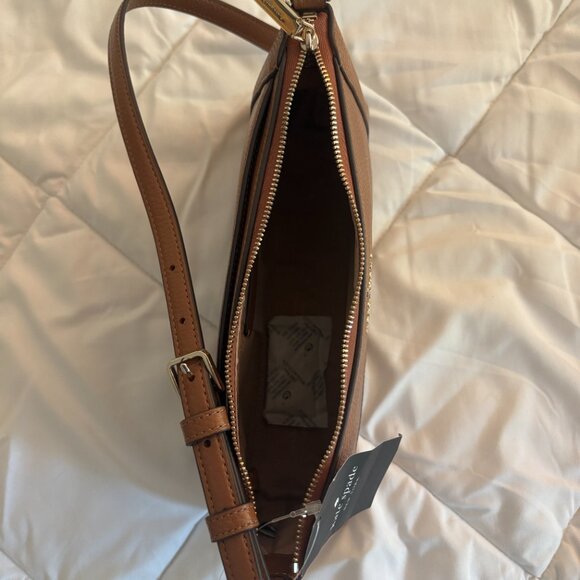 Kate Spade Lena Medium Shoulder Bag- Warm Gingerbread - Picture 3 of 5